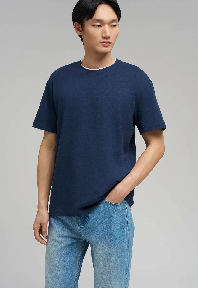 Футболка свободного кроя из джерси, Модель FBG21053, Фото №5