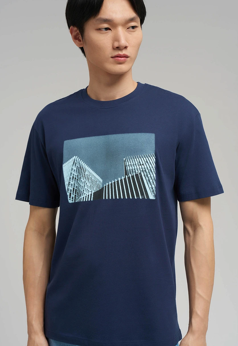 Футболка свободного кроя из джерси, Модель FBG21065, Фото №6