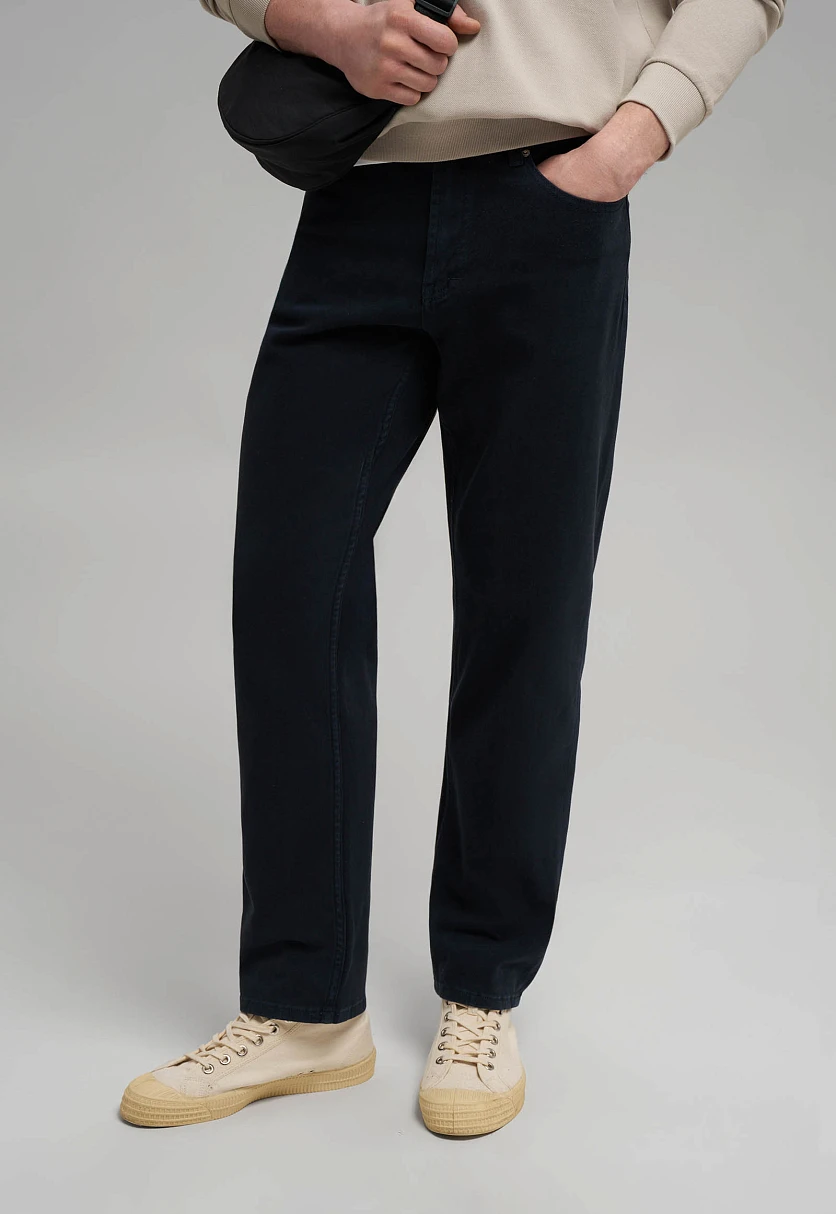 Брюки прямого кроя из хлопка, Модель FBG21093, Фото №6