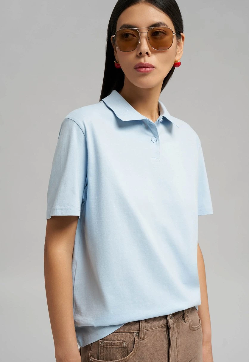 Поло свободного кроя из джерси, Модель FBG11048, Фото №5