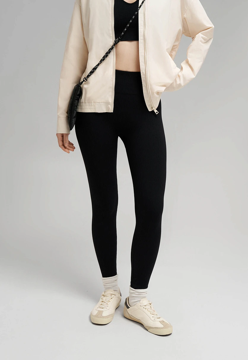 Спортивные легинсы из трикотажа с антибактериальной пропиткой, Модель FBG110129, Фото №8