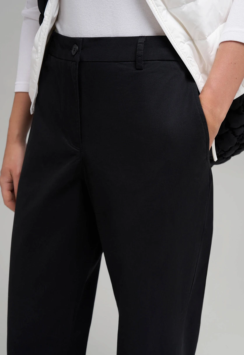 Брюки прямого кроя из твила, Модель FBG11059, Фото №6