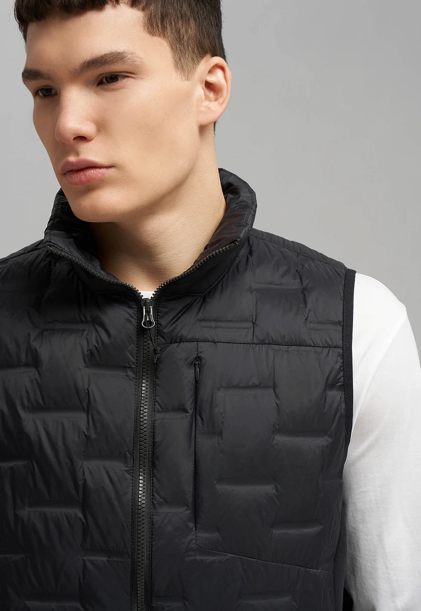 Стеганый пуховый жилет, Модель FBG210100, Фото №5