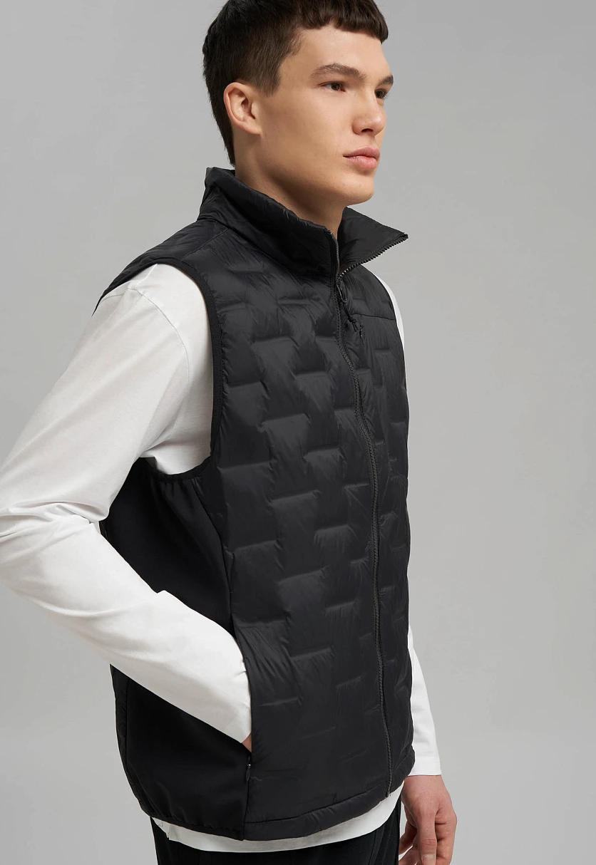 Стеганый пуховый жилет, Модель FBG210100, Фото №5