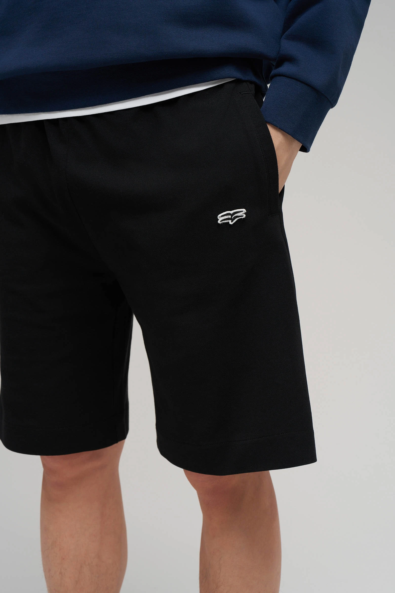 Свободные шорты из хлопка пике, Модель FBG21071, Фото №5