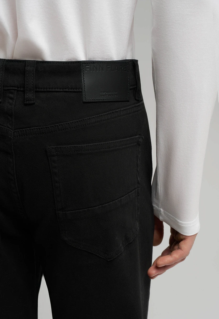 Брюки прямого кроя из хлопка, Модель FBG21093, Фото №5