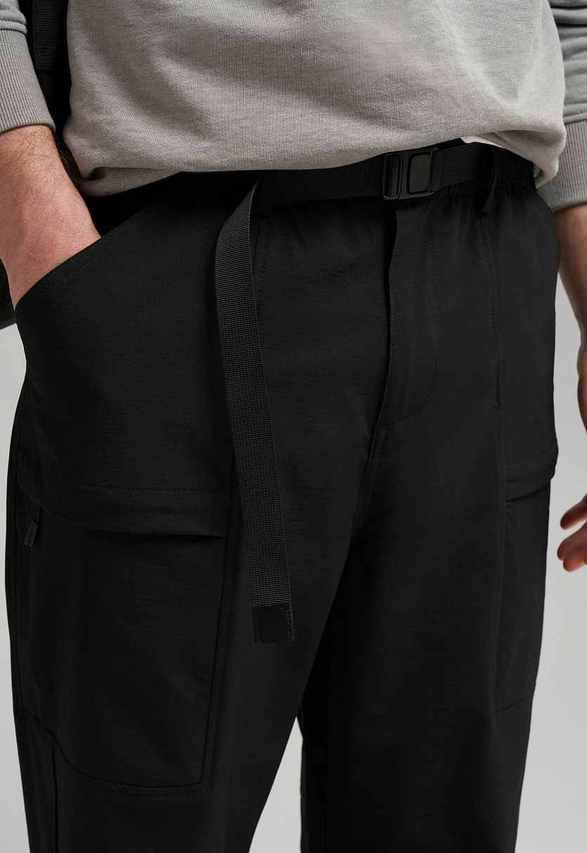 Брюки из технологичной ткани с водоотталкивающими свойствами, Модель FBG21095, Фото №6