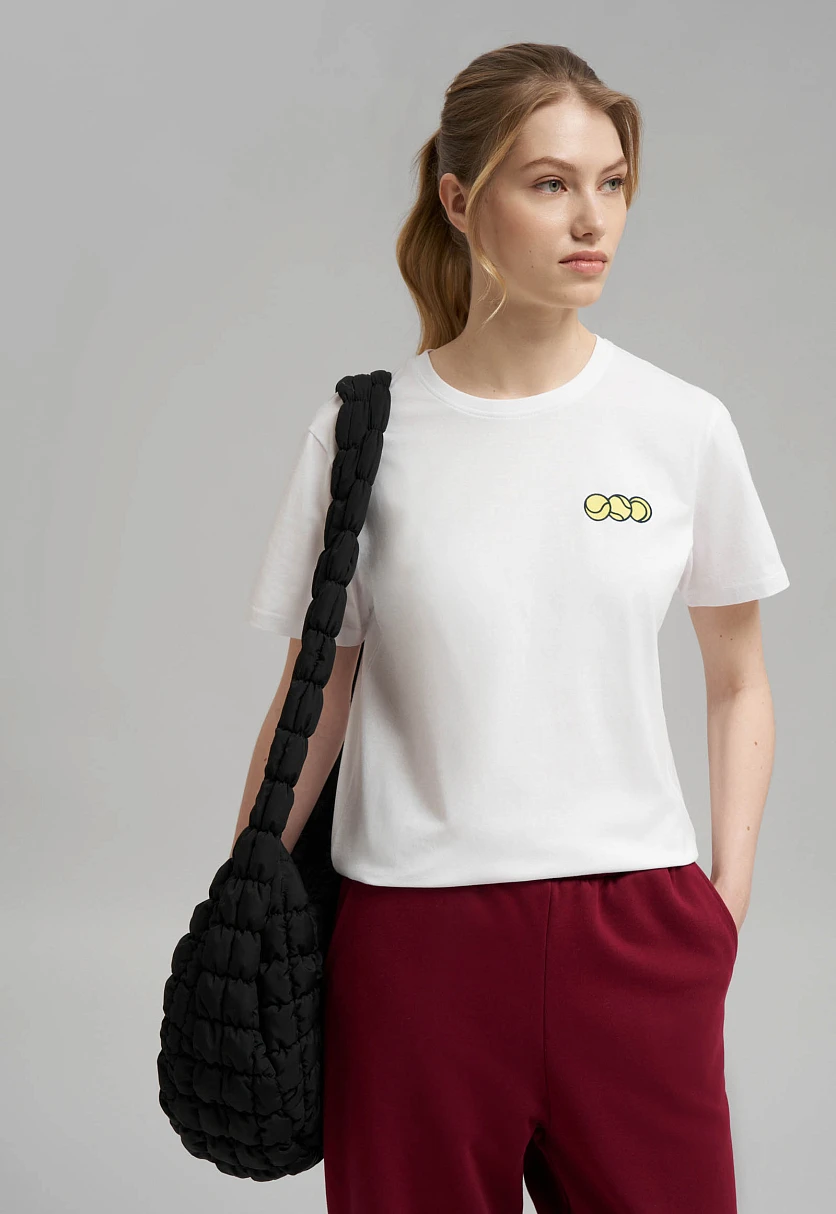 Футболка прямого кроя из джерси, Модель FBG110122, Фото №5