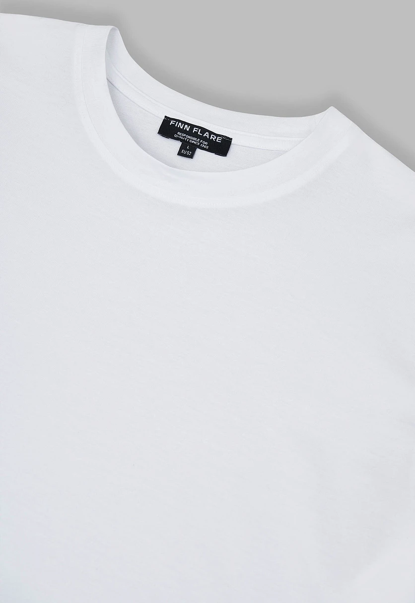 Футболка прямого кроя из мерсеризованного хлопка, Модель FBG21050, Фото №6