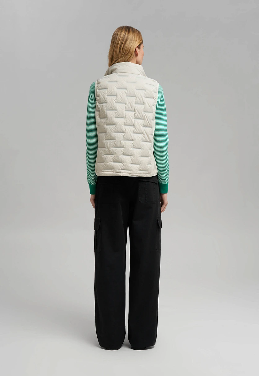 Стеганый пуховый жилет, Модель FBG110150, Фото №3