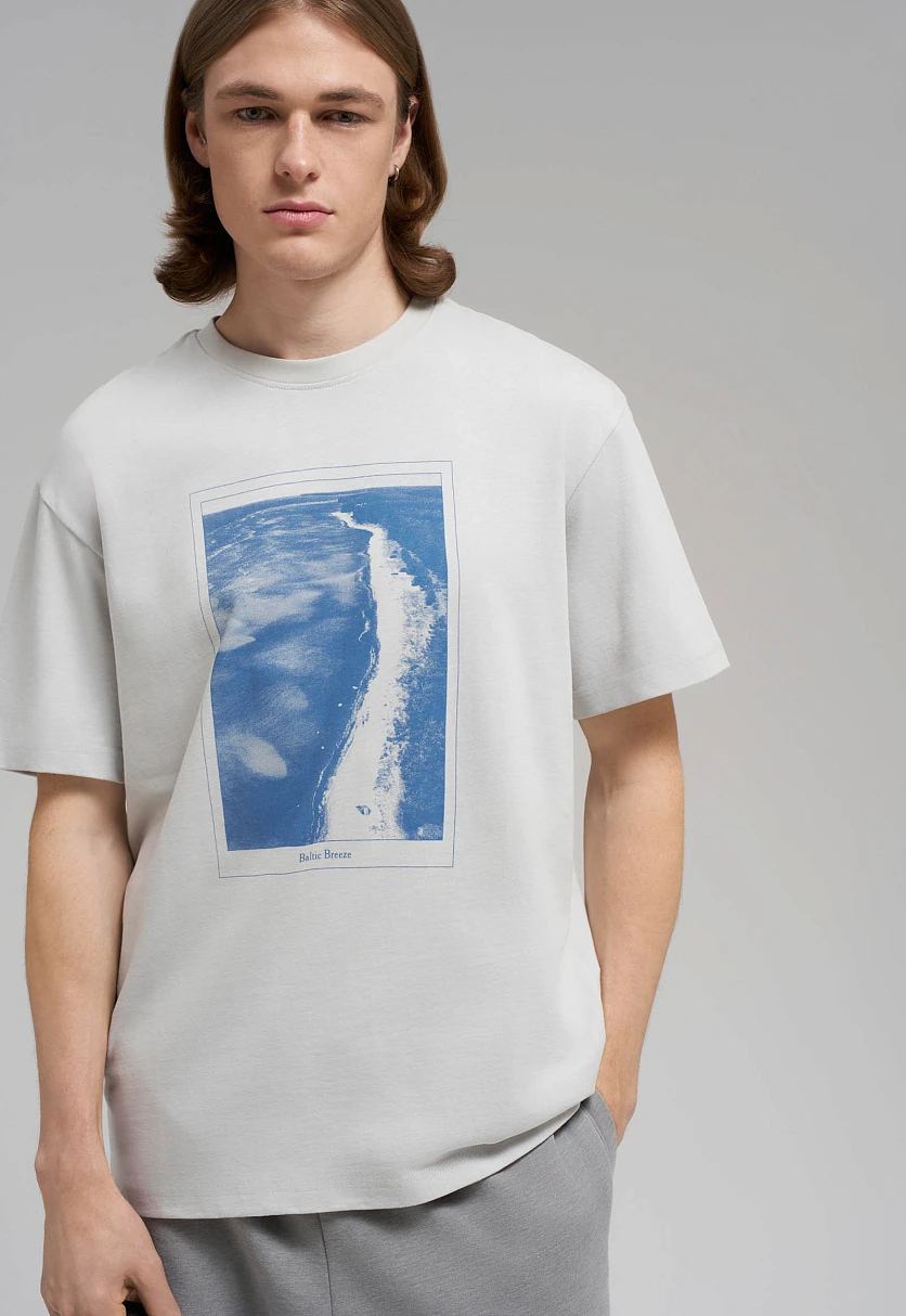 Футболка свободного кроя, Модель FBG21066, Фото №5