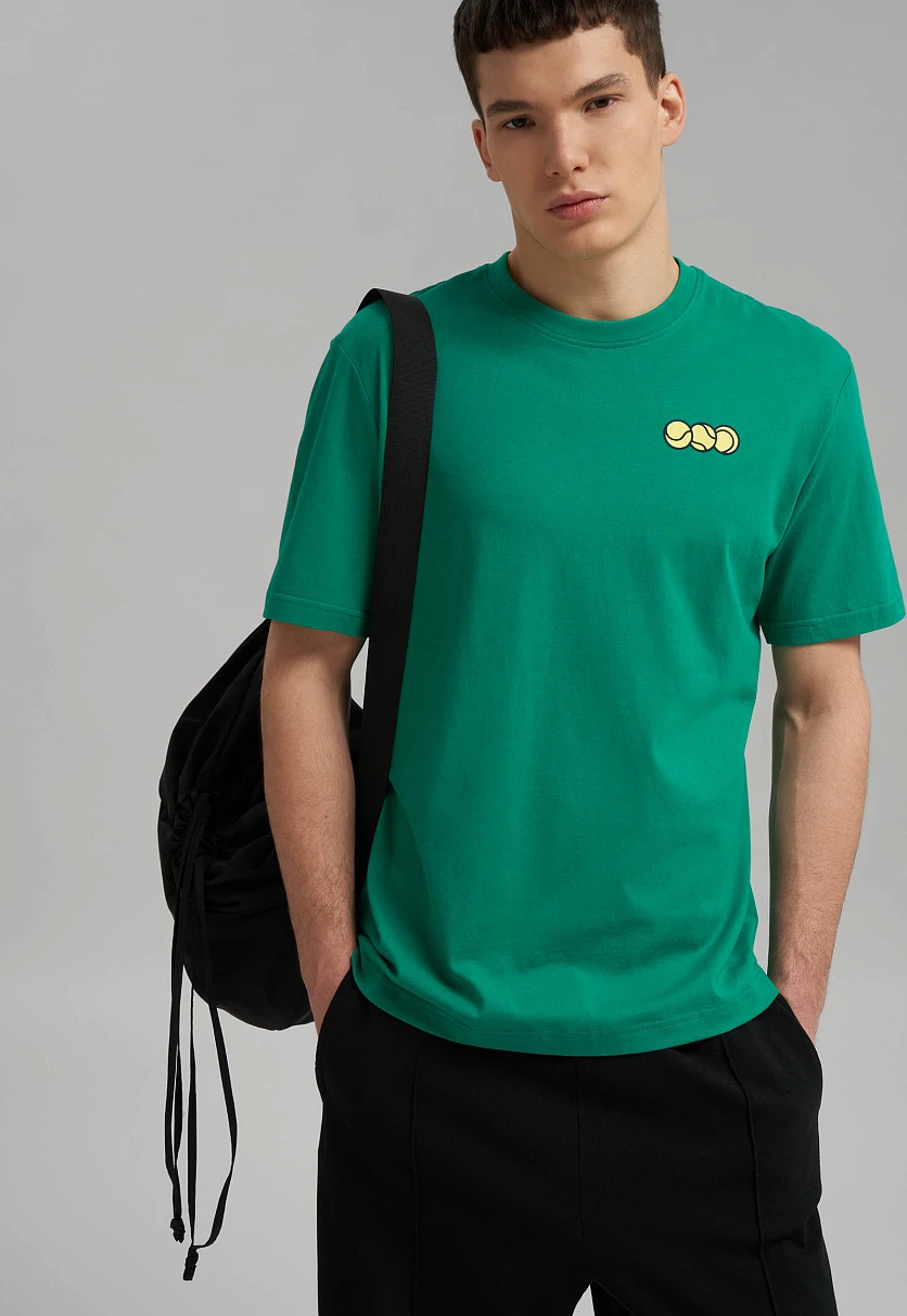 Футболка прямого кроя из джерси, Модель FBG21062, Фото №5