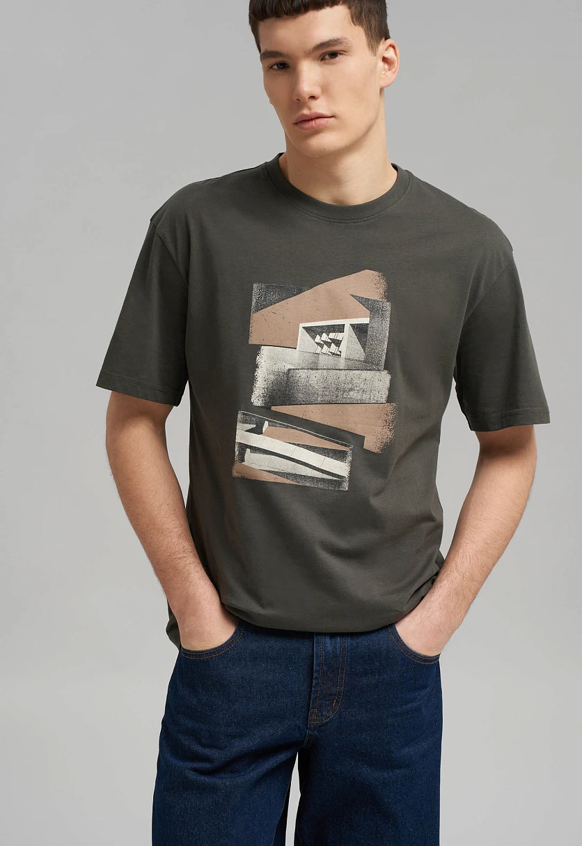 Футболка свободного кроя, Модель FBG22080, Фото №8