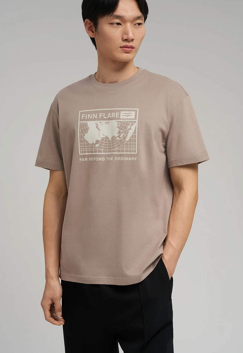 Футболка свободного кроя из джерси, Модель FBG21075, Фото №6