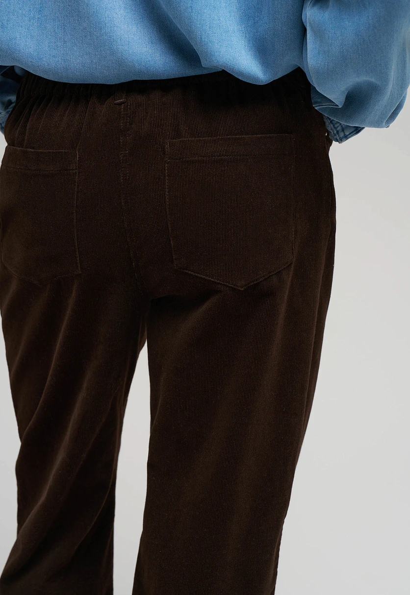 Брюки прямого кроя из вельвета, Модель FBG11054, Фото №6