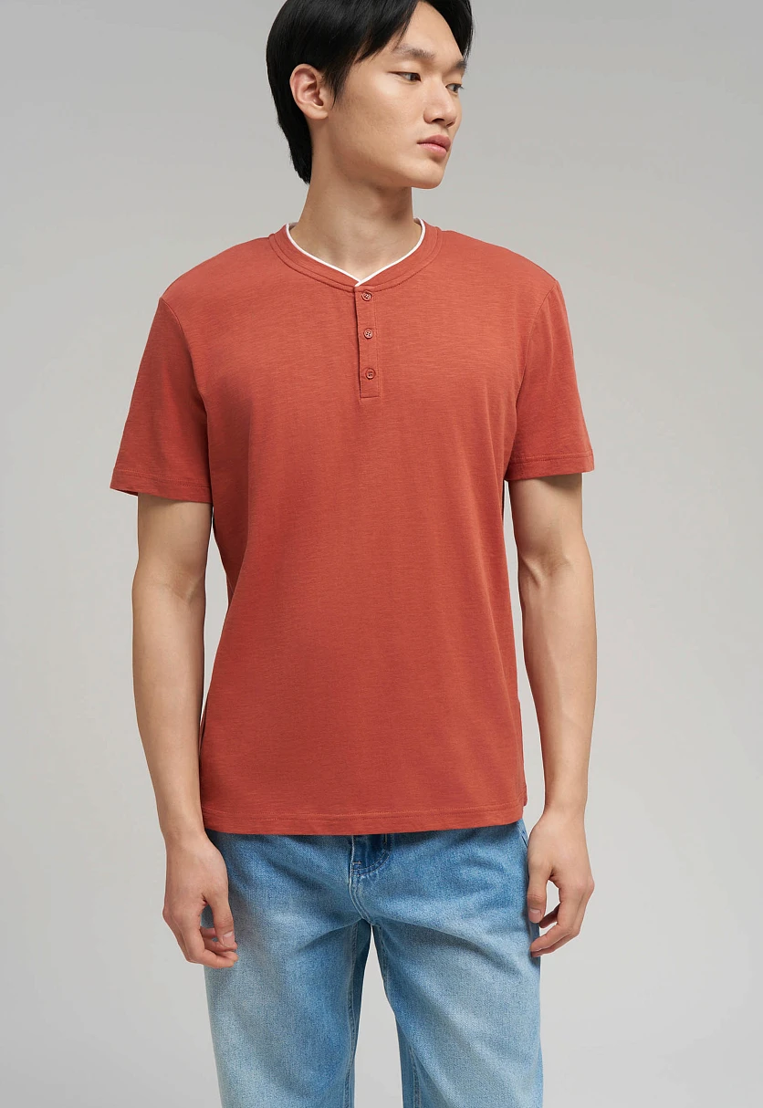 Поло прямого кроя из хлопкового джерси, Модель FBG21052, Фото №5