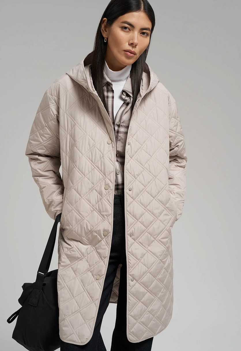 Стеганое пальто с искусственным утеплителем, Модель FBG11008, Фото №7