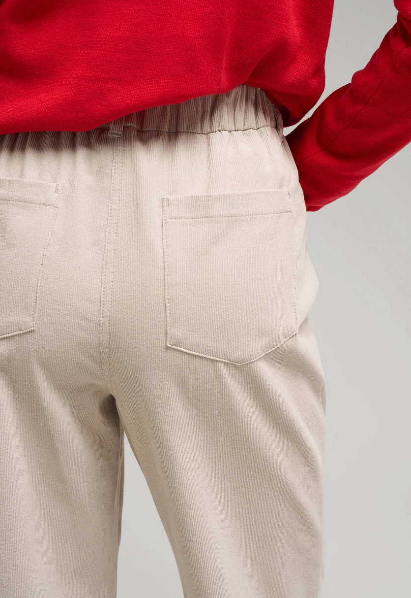 Брюки прямого кроя из вельвета, Модель FBG11054, Фото №5