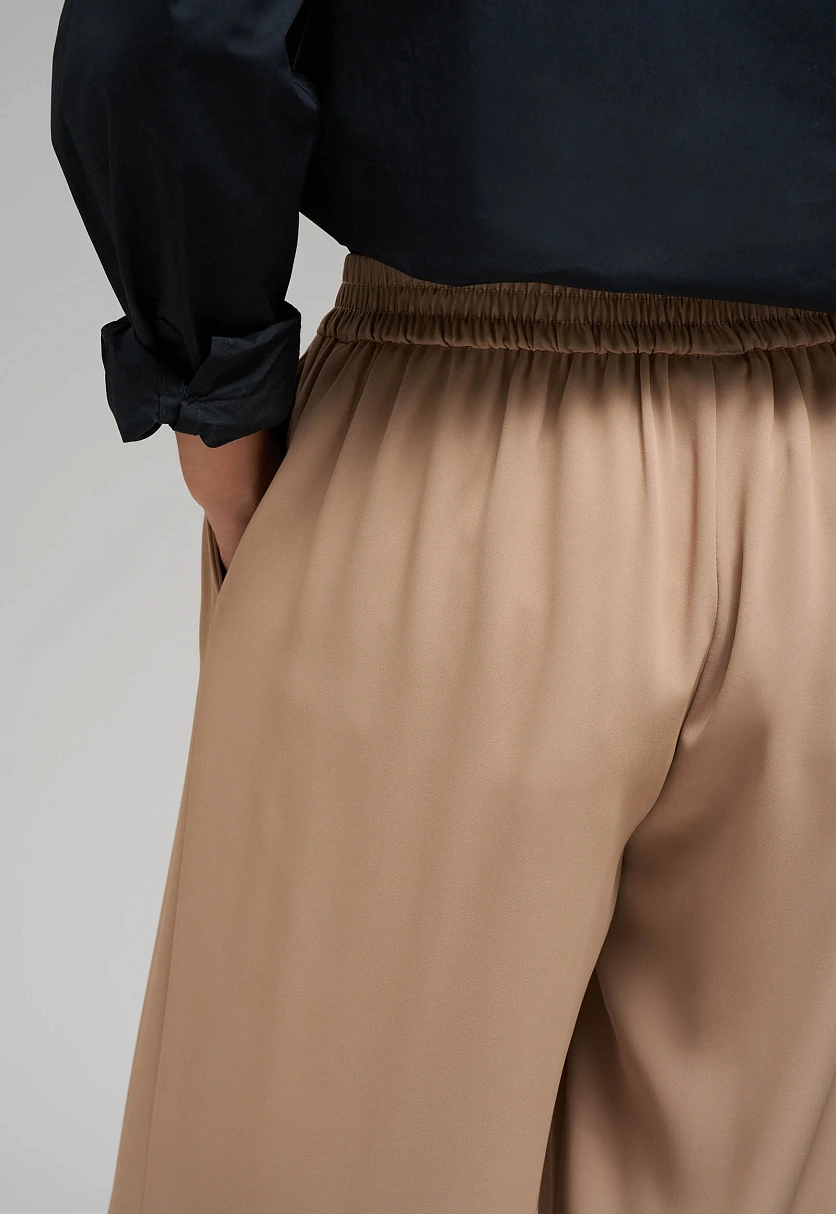 Брюки-палаццо с эластичным поясом, Модель FBG110117, Фото №6