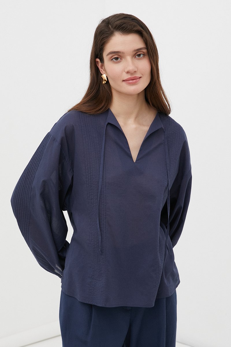 Рубашка женская из хлопка, Модель FSC11027, Фото №1