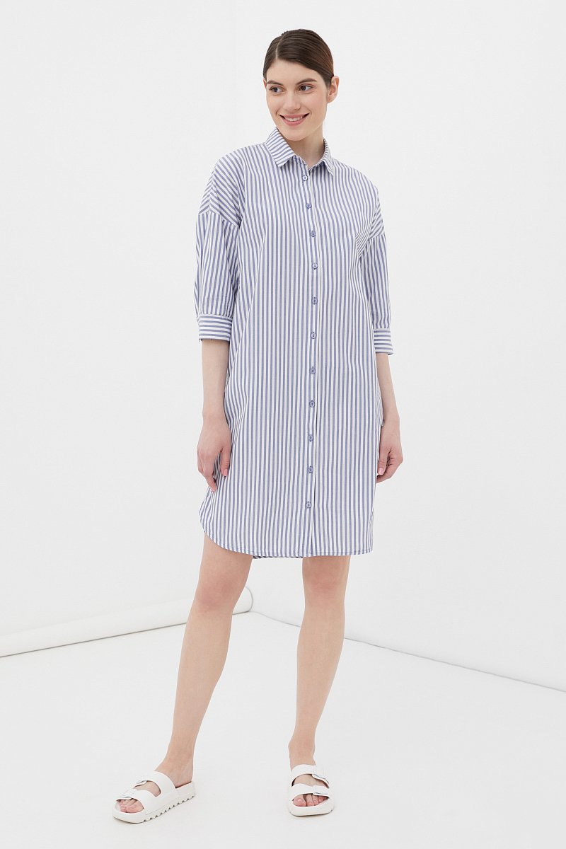 Платье-рубашка женское из хлопка, Модель FSC110212, Фото №2