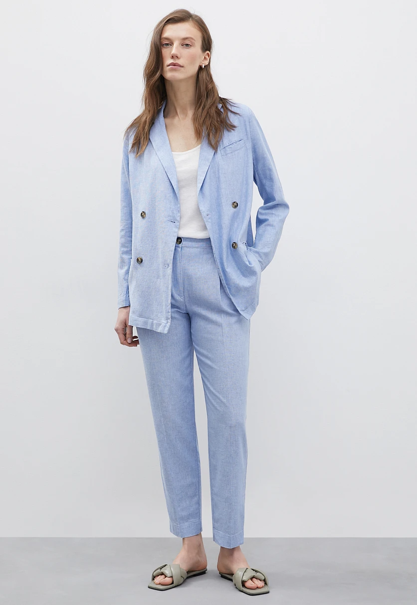 Льняные брюки женские casual стиля, Модель FSC110125, Фото №1