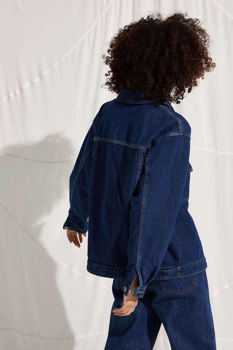 Джинсовая куртка прямого силуэта, Модель FSC15000, Фото №4
