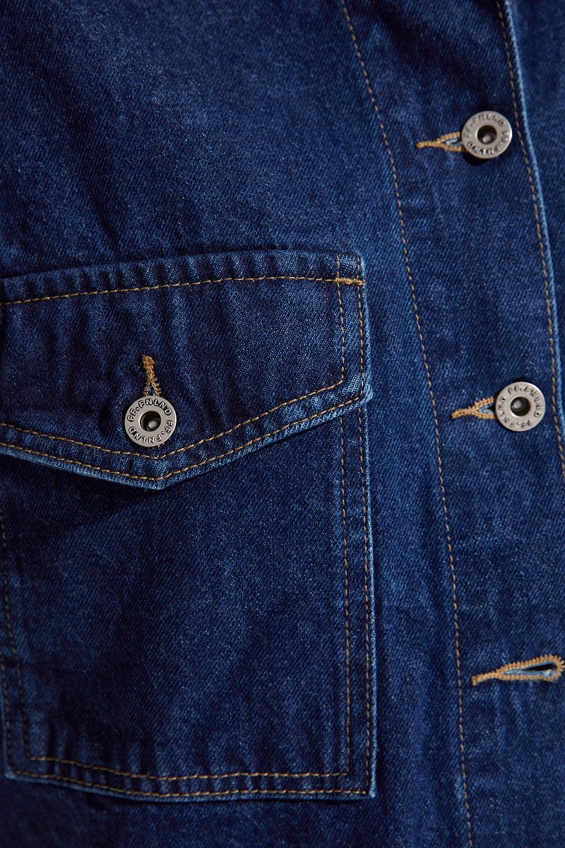 Джинсовая куртка прямого силуэта, Модель FSC15000, Фото №6