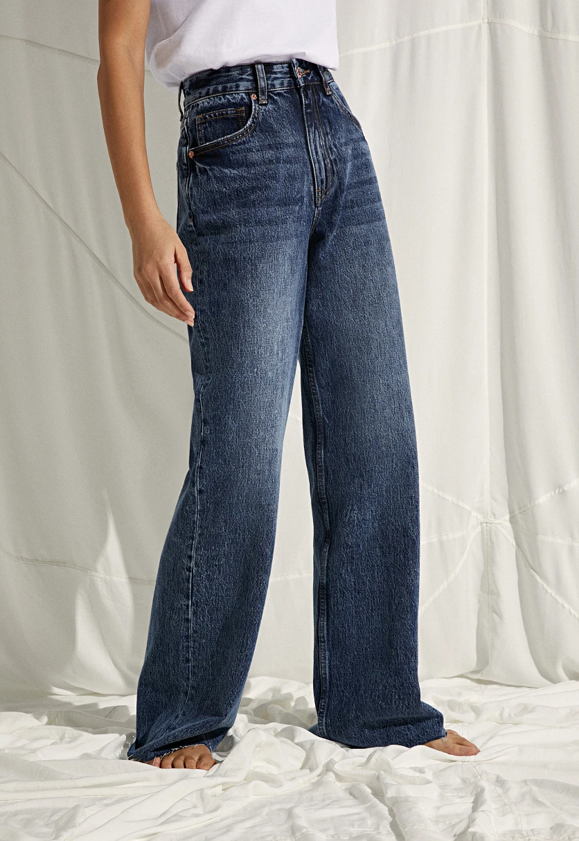 Джинсы wide leg fit женские, Модель FSC15014, Фото №3
