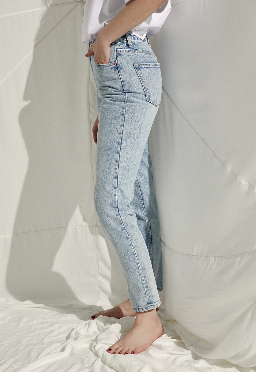 Джинсы tapered fit женские, Модель FSC15013, Фото №4