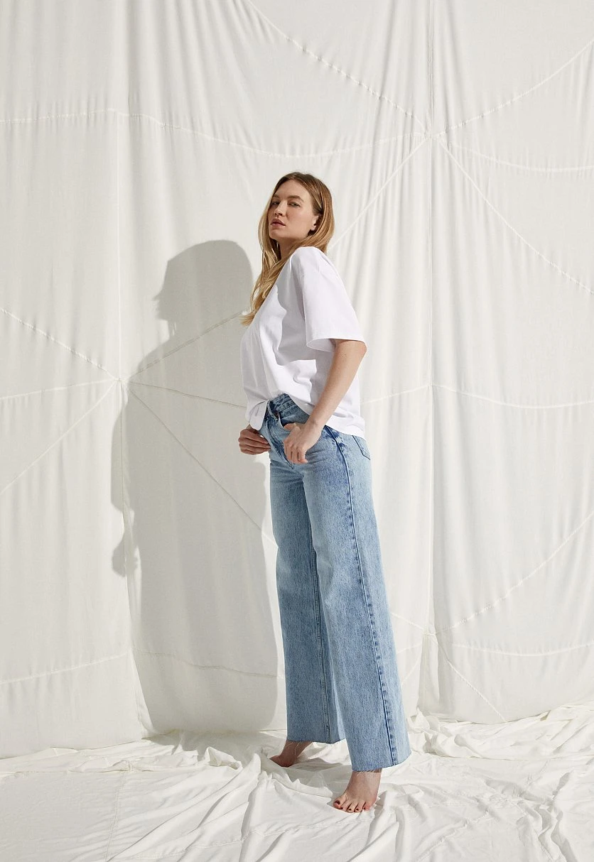 Джинсы wide leg fit женские, Модель FSC15014, Фото №1