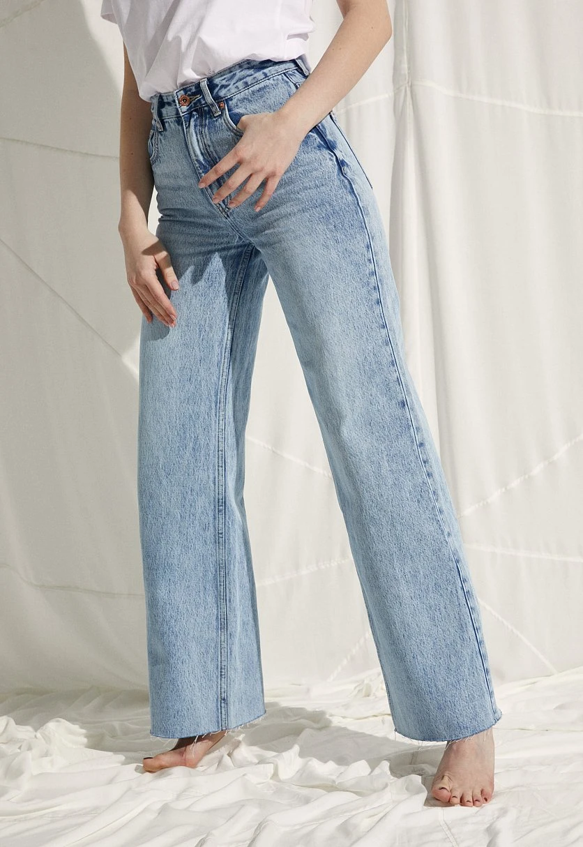 Джинсы wide leg fit женские, Модель FSC15014, Фото №3