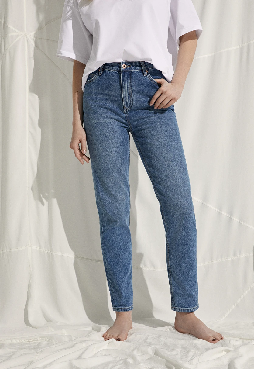 Джинсы tapered fit женские, Модель FSC15013, Фото №2