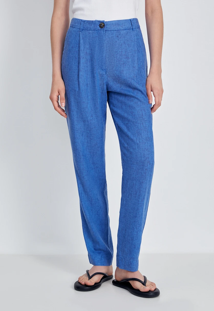 Льняные брюки женские casual стиля, Модель FSC110125, Фото №1