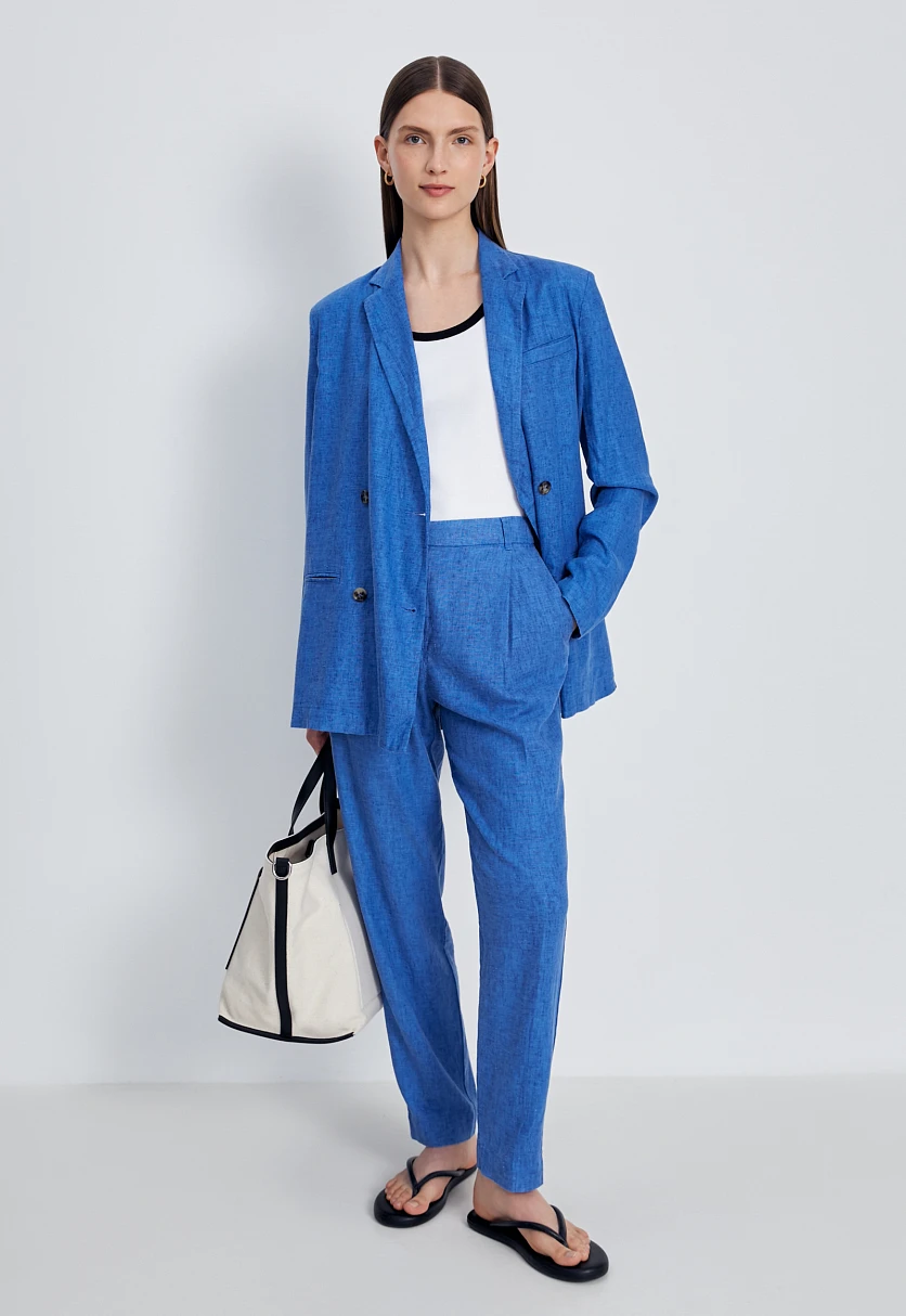 Льняные брюки женские casual стиля, Модель FSC110125, Фото №3