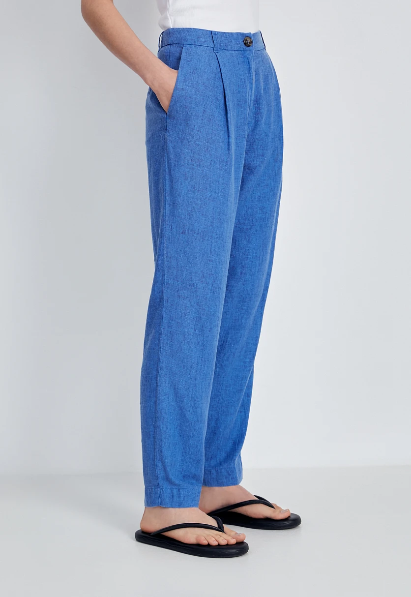 Льняные брюки женские casual стиля, Модель FSC110125, Фото №4