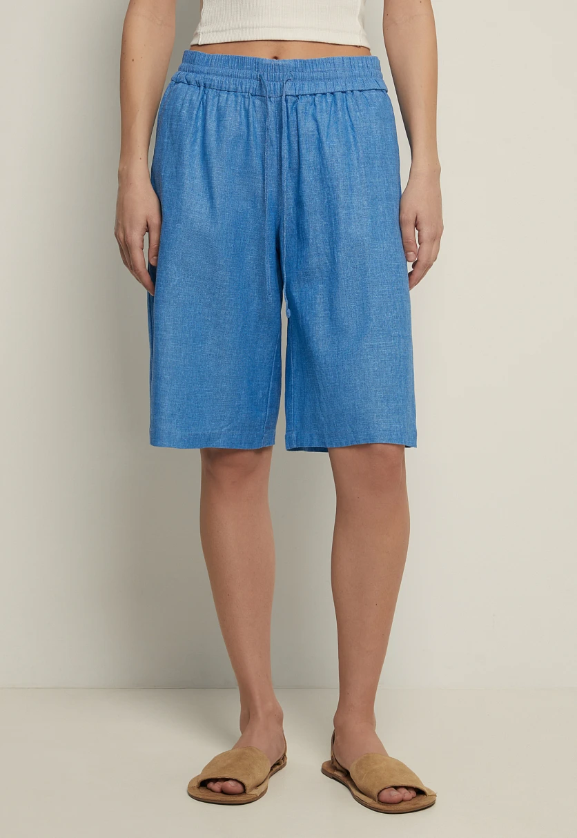 Льняные шорты женские стиля casual, Модель FSC110127, Фото №3