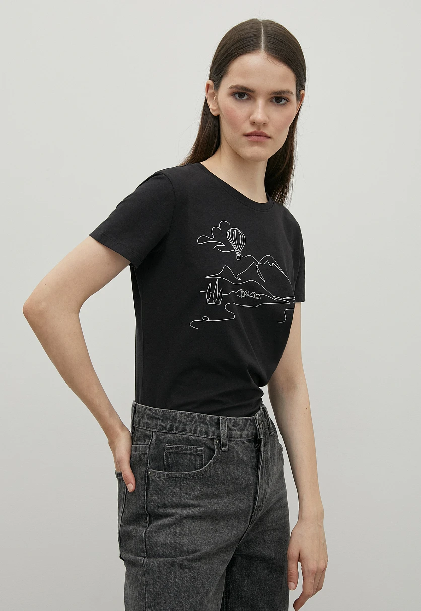 Футболка женская casual стиля, Модель FSC110178-4P, Фото №4