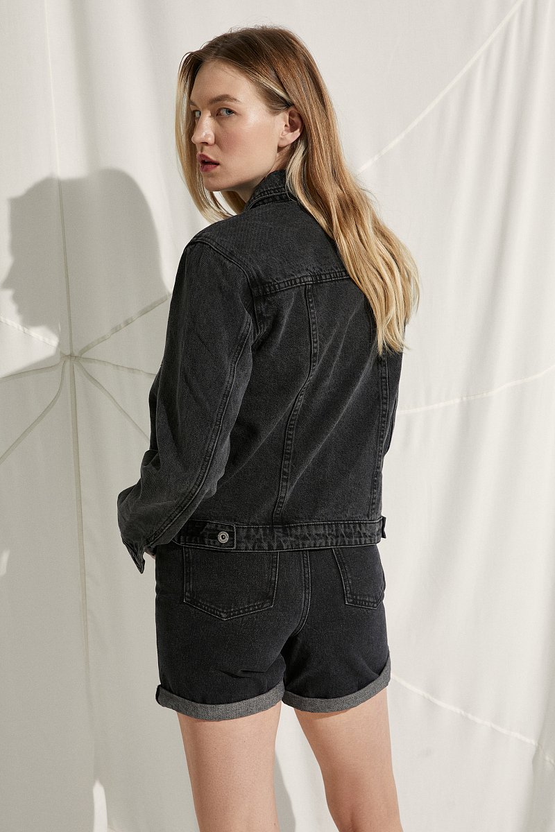 Джинсовая куртка прямого силуэта, Модель FSC15011, Фото №4