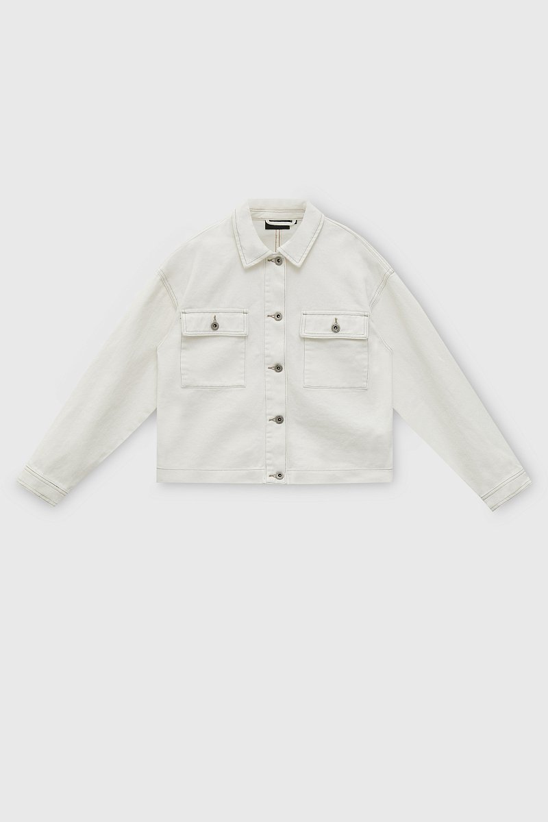 Джинсовая куртка-рубашка, Модель FSC15008, Фото №7