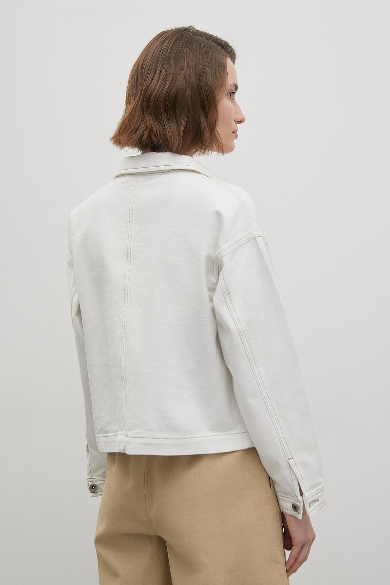 Джинсовая куртка-рубашка, Модель FSC15008, Фото №5