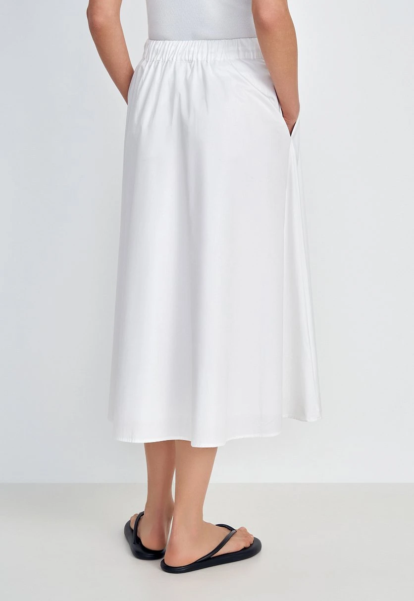 Юбка миди из хлопка с эластичным поясом, Модель FSC51017, Фото №6