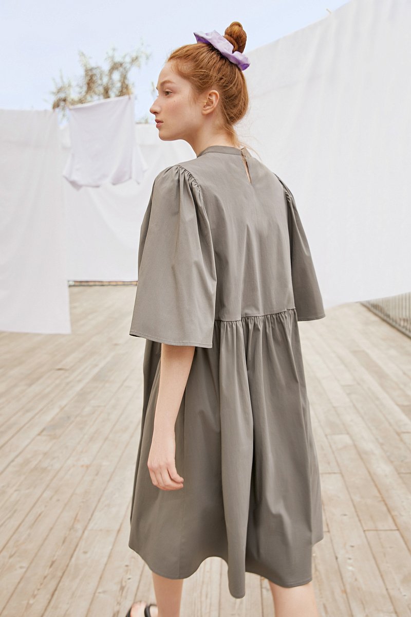Платье свободного кроя с оборками, Модель FSC51015R, Фото №1