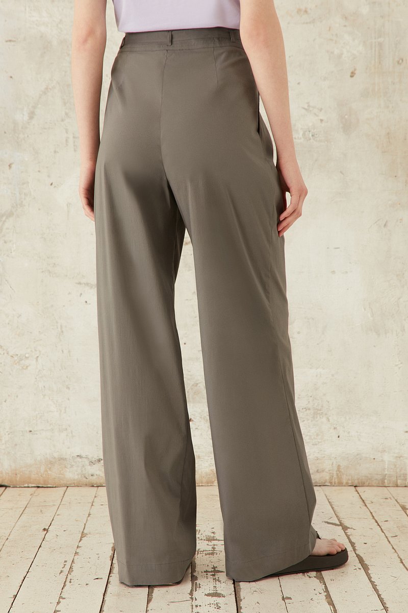 Широкие брюки из хлопка, Модель FSC51019-2, Фото №5