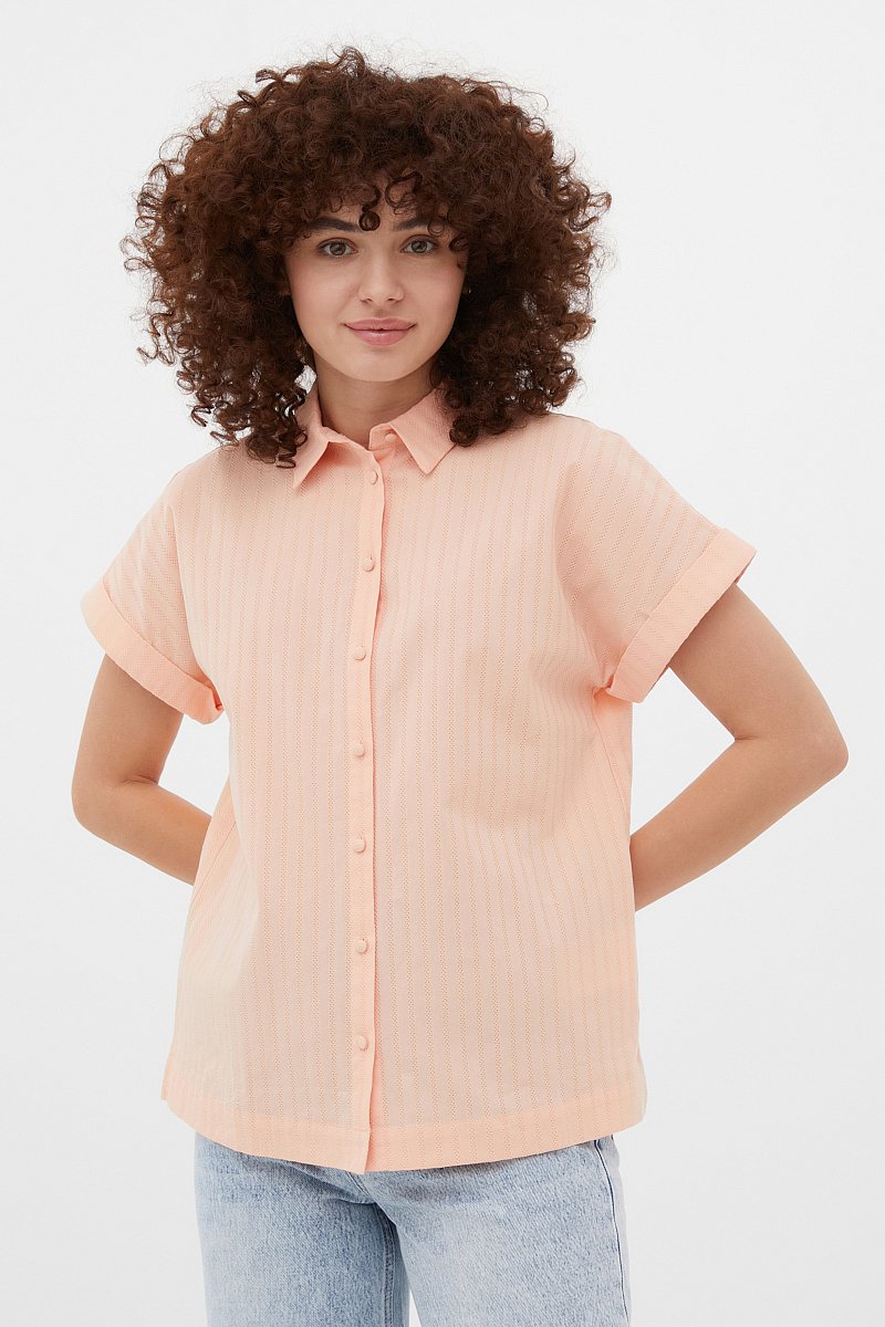 Рубашка женская из хлопка, Модель FSC13049, Фото №1