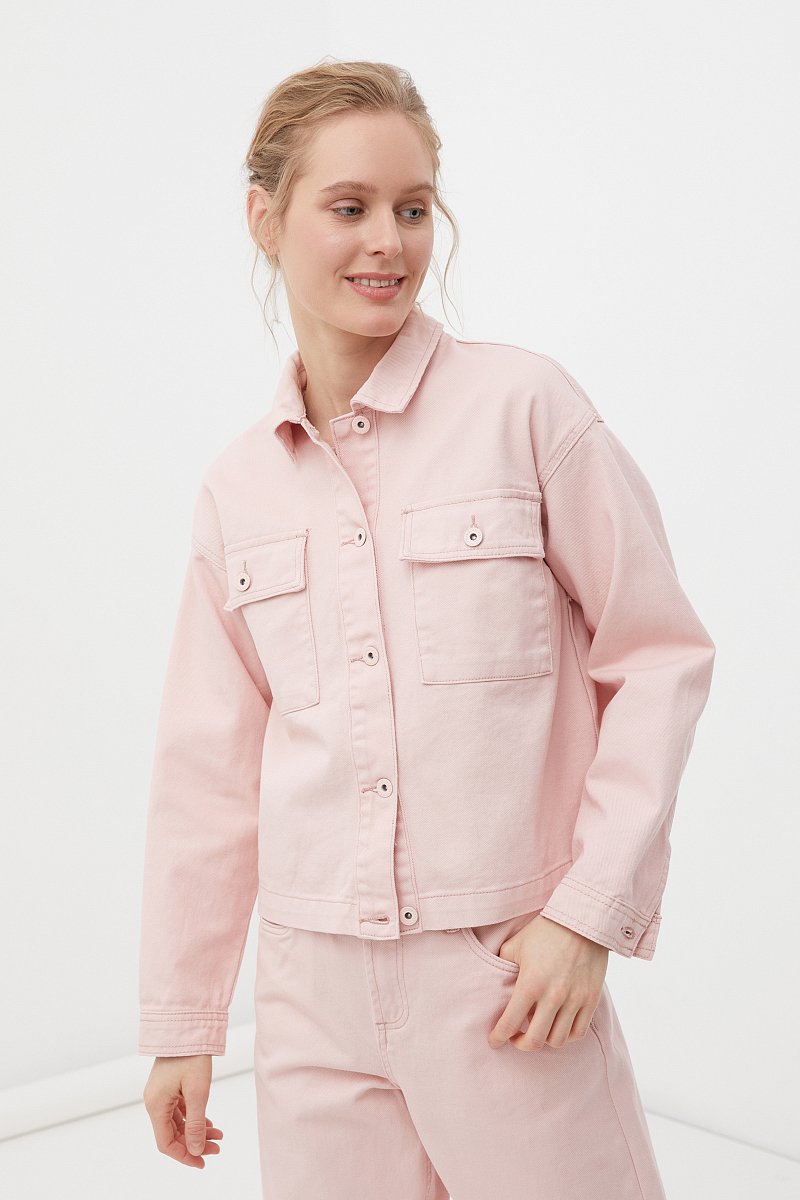 Джинсовая куртка-рубашка, Модель FSC15008, Фото №1