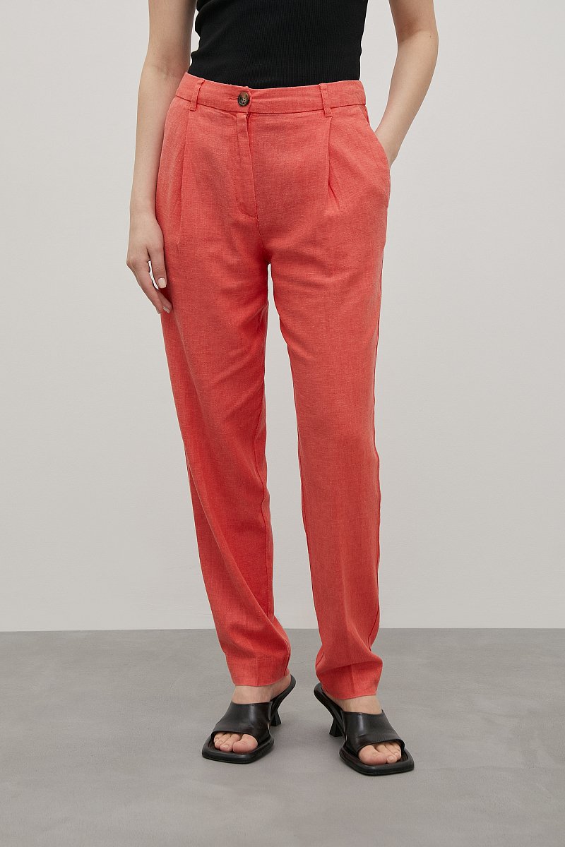 Льняные брюки женские casual стиля, Модель FSC110125, Фото №2