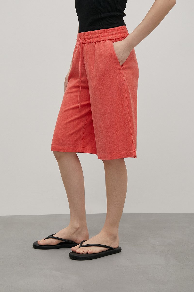 Льняные шорты женские стиля casual, Модель FSC110127, Фото №3
