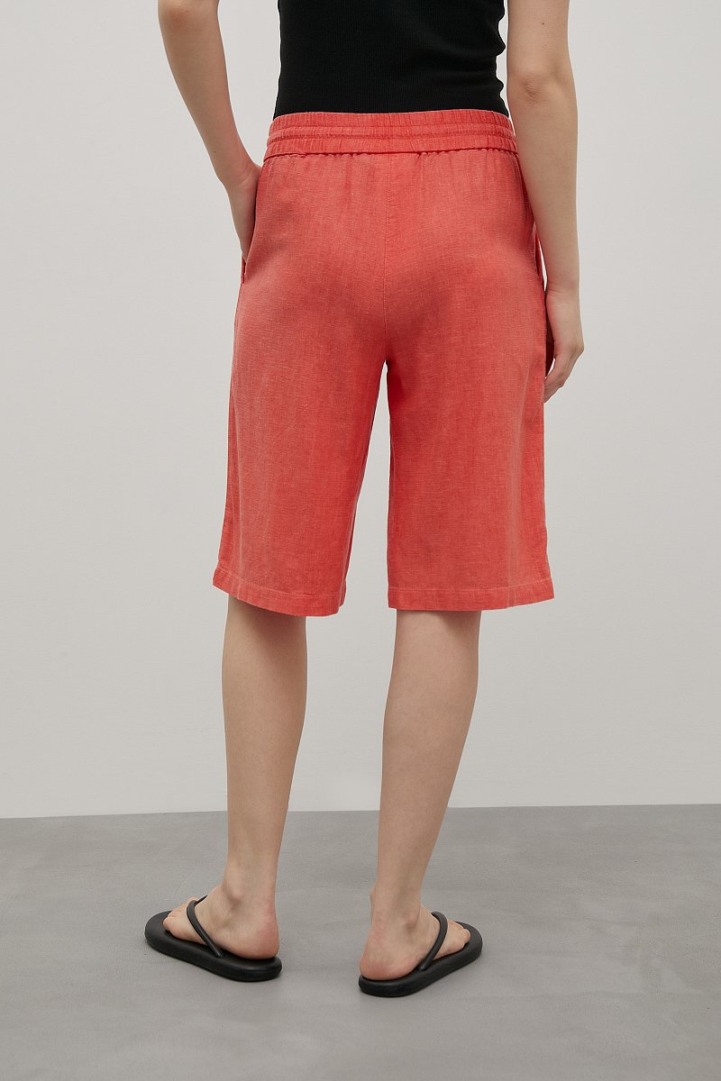 Льняные шорты женские стиля casual, Модель FSC110127, Фото №4