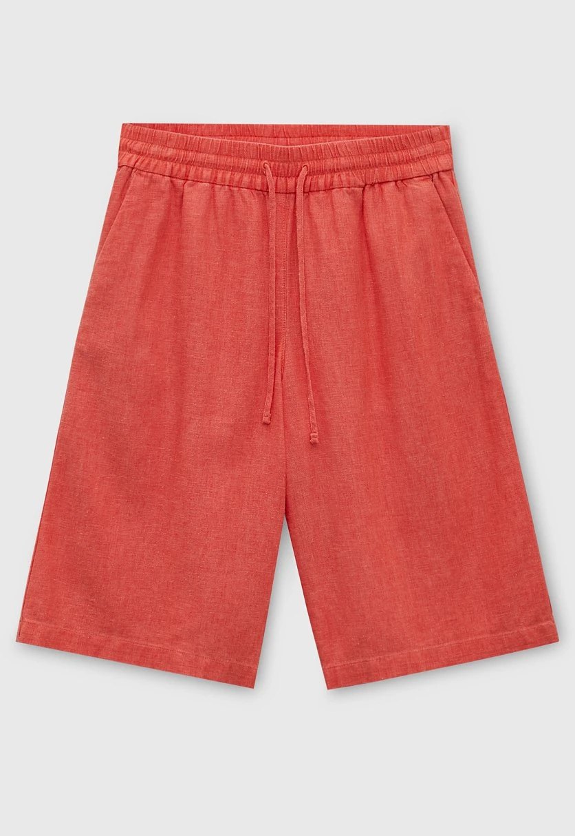 Льняные шорты женские стиля casual, Модель FSC110127, Фото №6